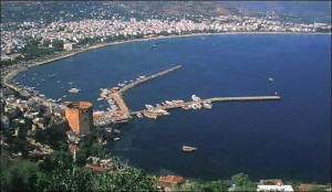 Панорама Алании в Турции